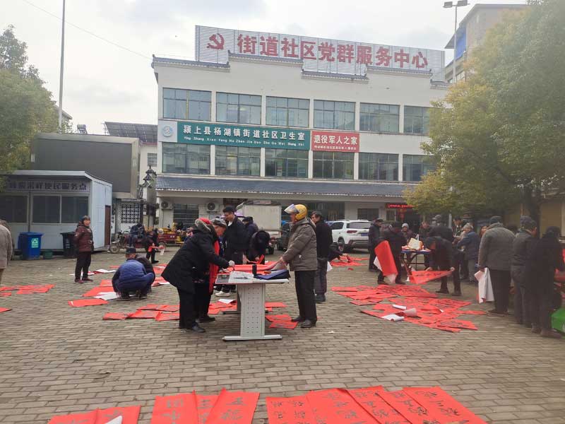 翰墨迎春启新程 文化惠民暖杨湖--颍上县杨湖镇2026年迎新春送万福送春联活动圆满举办(图11)